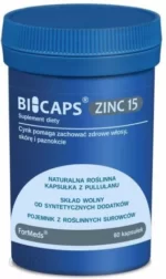 Bicaps Zinc (cytrynian cynku 15mg+ cytrynian miedzi 1,5mg) 60kap. Formeds