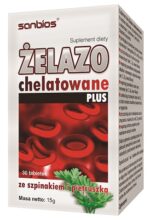 Żelazo chelatowane plus 500mg 30tab. Sanbios