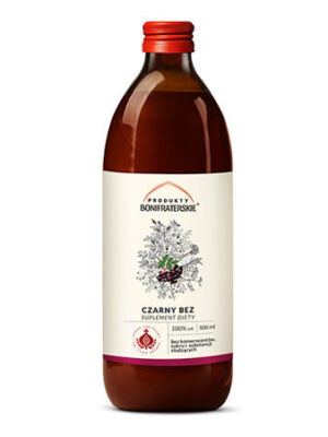 Czarny bez sok 100% 500ml Produkty Bonifraterskie