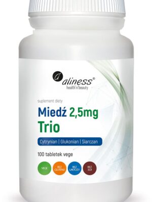 Miedź trio 2,5 mg 100 vege tabs. Aliness