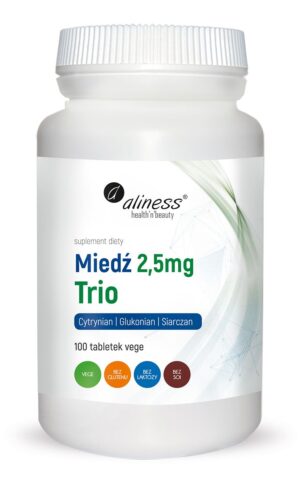 0395338af2b1150380c2da8f55432525.jpg Miedź trio 2,5 mg 100 vege tabs. Aliness
