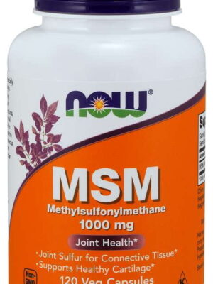 MSM (siarka) 1000mg 120kap. NOW