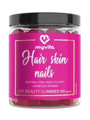 Żelki naturalne włosy, skóra, paznokcie 60szt. MyVita
