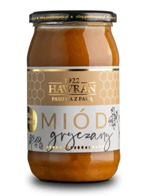 Miód gryczany 1050g Pasieka z Pasją Hawran
