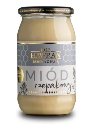 Miód rzepakowy 1050g Pasieka z Pasją Hawran