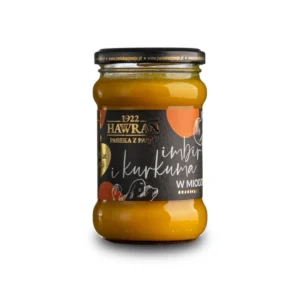 Imbir i kurkuma w miodzie wielokwiatowym 370g Pasieka z Pasją Hawran