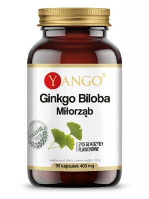 Ginkgo biloba /miłorząb japoński/ 100mg 90 kap Yango