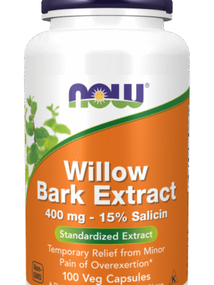 White willow bark (biała wierzba kora) 400mg 100kap. NOW