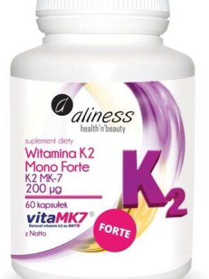Witamina K2 MONO FORTE 200 µg z Natto 60 kaps. Vege Aliness