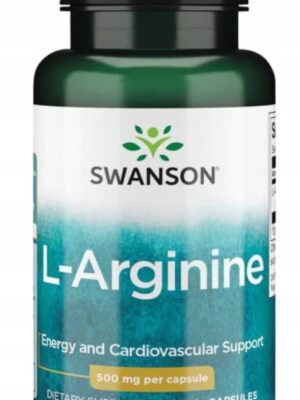 L-arginina 500mg 100kap. Swanson