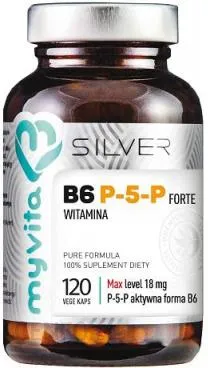 Witamina B6 forte (P-5-P) 18 mg silver pure 100% 120kap. MyVita