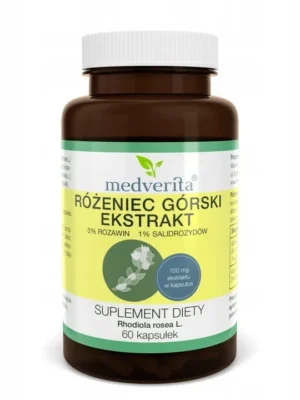 Różeniec górski ekstrakt 100mg 60kap. Medverita