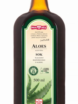 Aloes sok bez cukru 100% 500ml Polska Róża