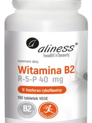 Witamina B2 R-5-P (ryboflawina) 40 mg 100 tab. Vege Aliness
