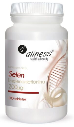 Alines-packshot-wezszy-NEW-2022-selen-net.jpg Selen - L Selenometionina 200µg 100 tab. Aliness