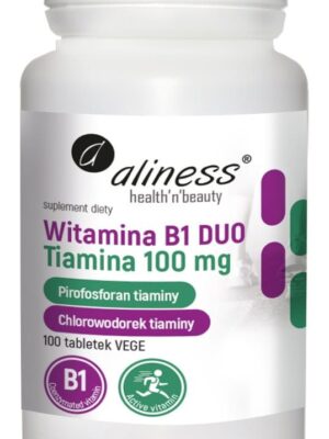 Witamina B1 (Tiamina) DUO 100 mg 100 tab. Vege Aliness