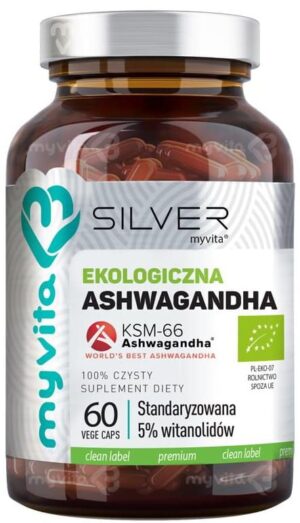 Ashwagandha-BIO-KSM-66-SILVER-PURE-100-Myvita-60-kapsulek-1.jpg ASHWAGANDHA BIO KSM-66 SILVER PURE 100 % 120kap. MyVita