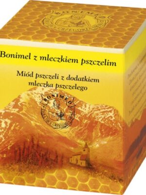 Bonimel z mleczkiem pszczelim miód pszczeli z dodatkiem mleczka pszczelego 250g Bonimed