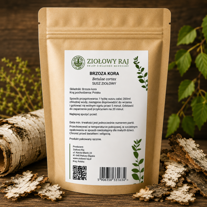 Brzoza kora premium Brzoza kora 100g Ziołowy Raj