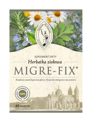 Franciszkanska-Herbatka-ziolowa-Migre-Fix-40x3g-MIGRENA.jpg Herbatka Migre-fix 40x3g Herbarium Franciszkańskie