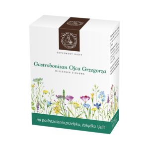 Gastrobonisan-200g.jpg Gastrobonisan na podrażnienia przełyku, żołądka i jelit zioła Ojca Grzegorza 200g Bonimed