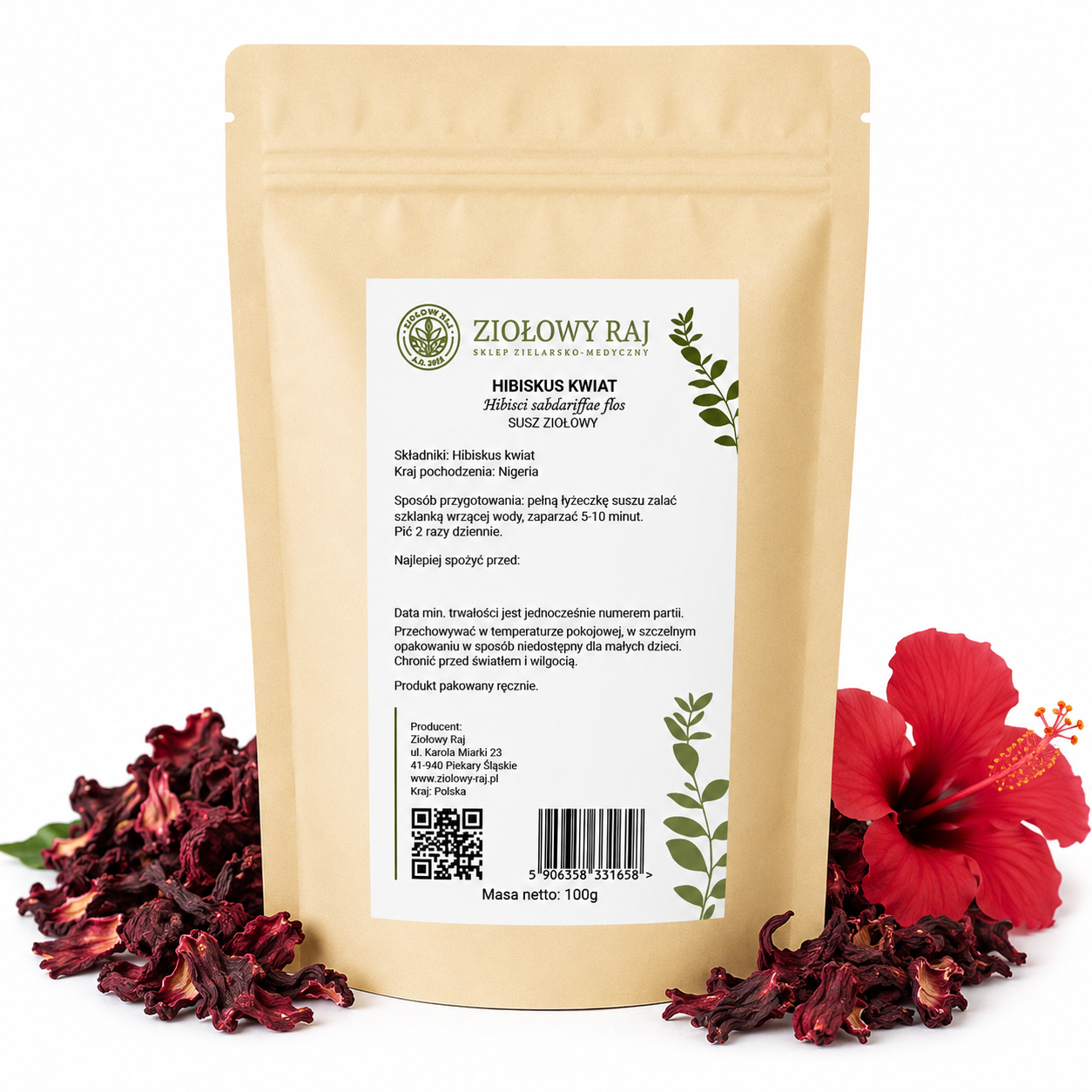 Kwiat hibiskusa — 100 g