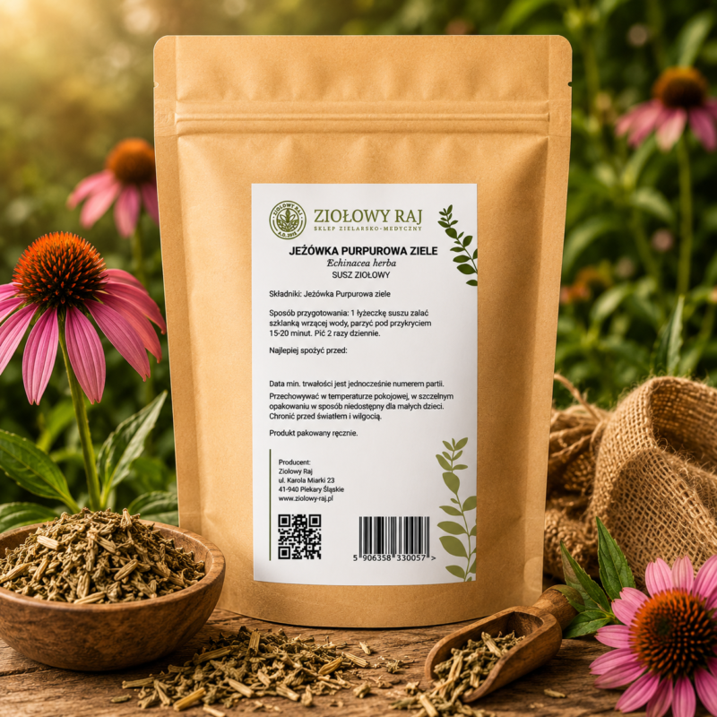 Jeżówka Purpurowa ziele 50g Ziołowy Raj