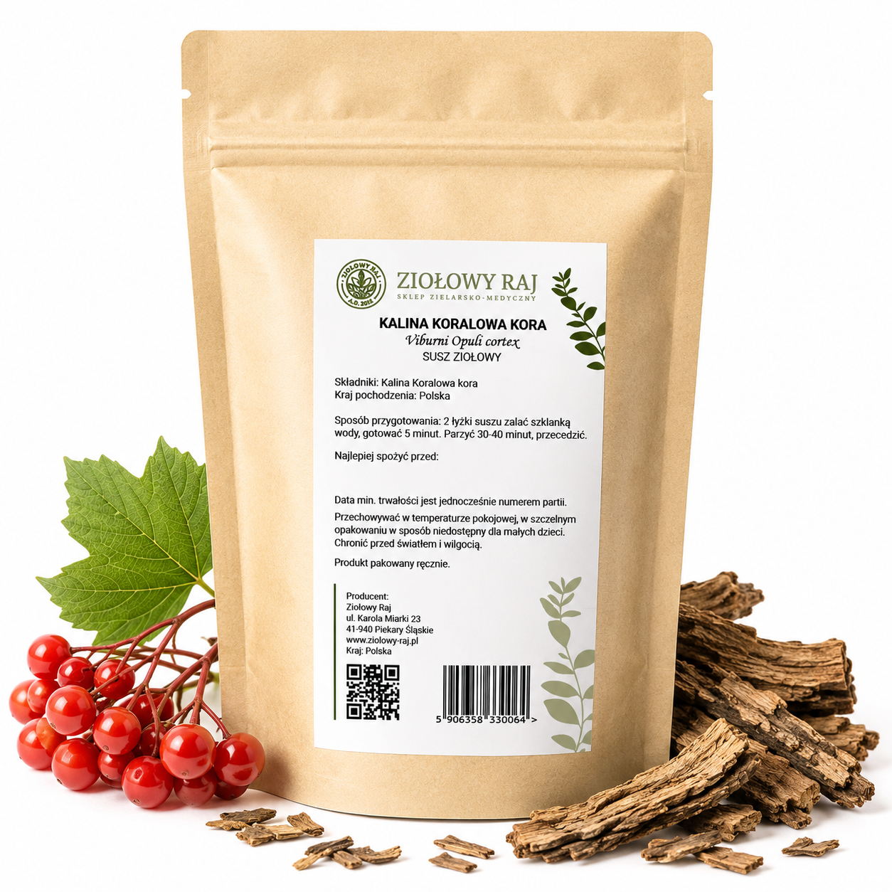 Kalina koralowa kora 50 g Ziołowy Raj