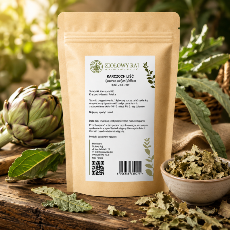 Karczoch liść premium Karczoch liść 50g Ziołowy Raj