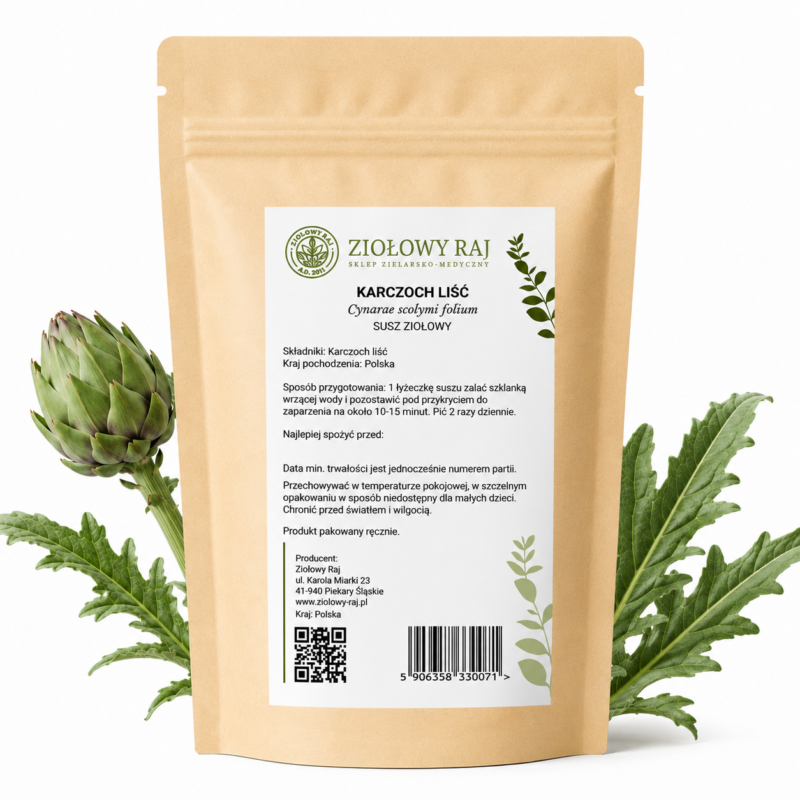 Karczoch liść prosta Karczoch liść 50g Ziołowy Raj