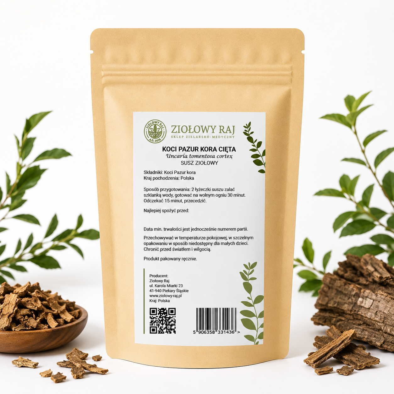 Koci pazur — kora 50 g