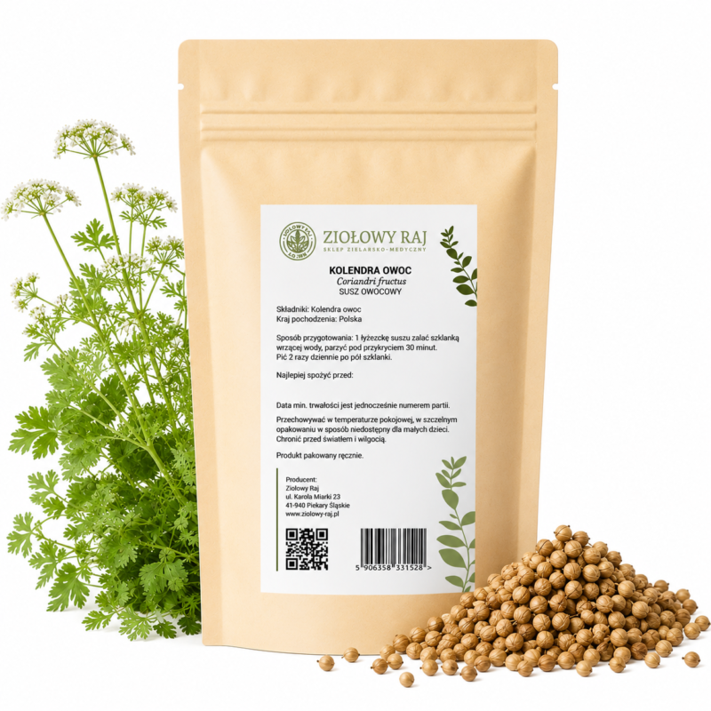 Kolendra owoc prosta Kolendra owoc 50g Ziołowy Raj