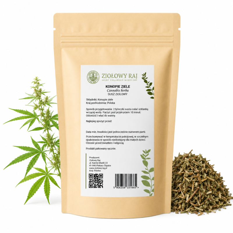 Konopie ziele prosta Konopie ziele 50g Ziołowy Raj