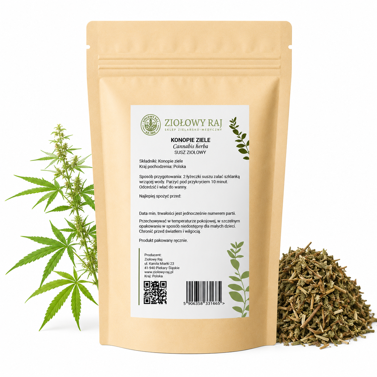 Konopie ziele 50g Ziołowy Raj