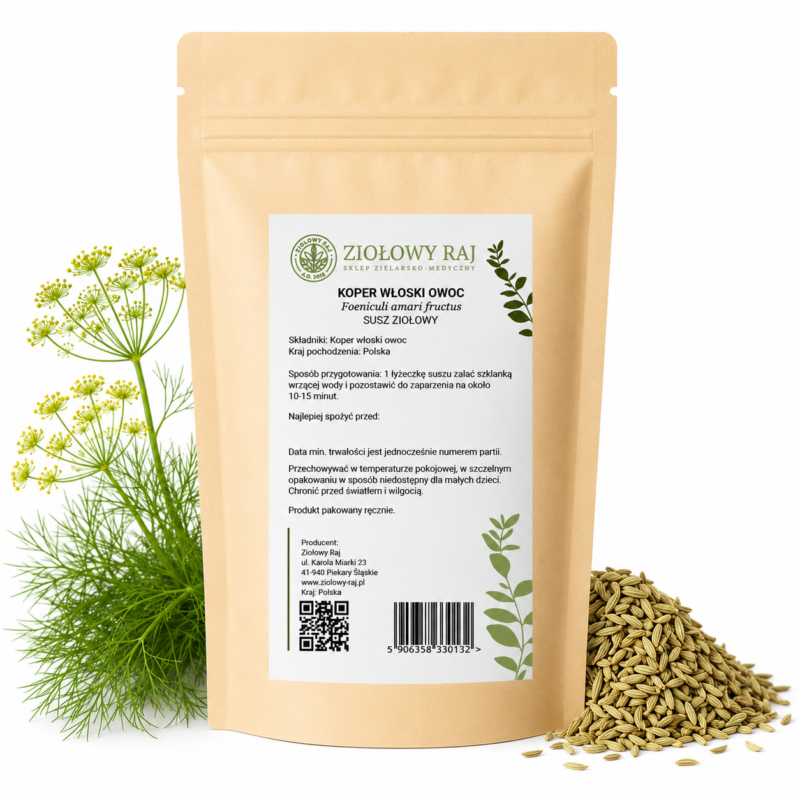 Koper włoski owoc prosta Koper Włoski owoc 50g Ziołowy Raj