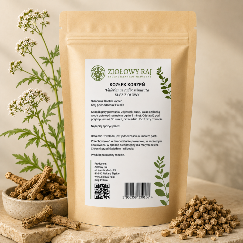 Kozłek korzeń premium Kozłek korzeń 50g Ziołowy Raj