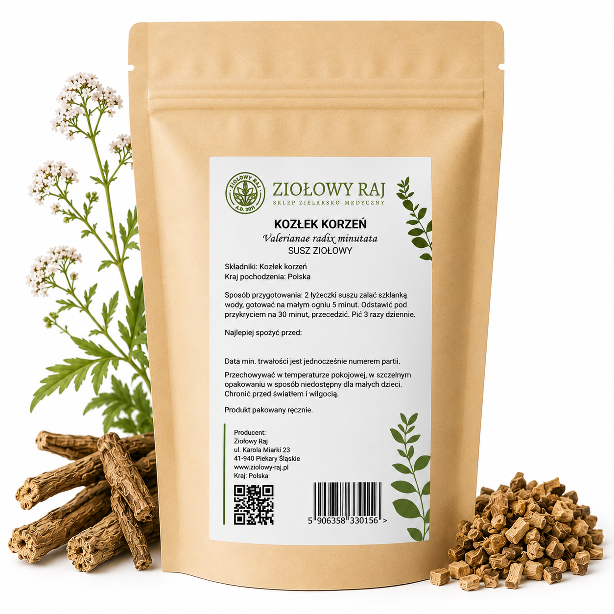 Kozłek lekarski – korzeń, 50 g Ziołowy Raj