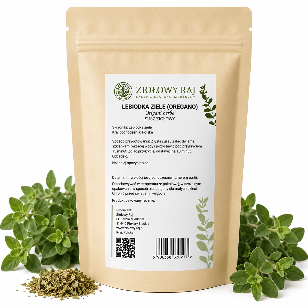 Oregano (lebiodka) ziele 50g Ziołowy Raj