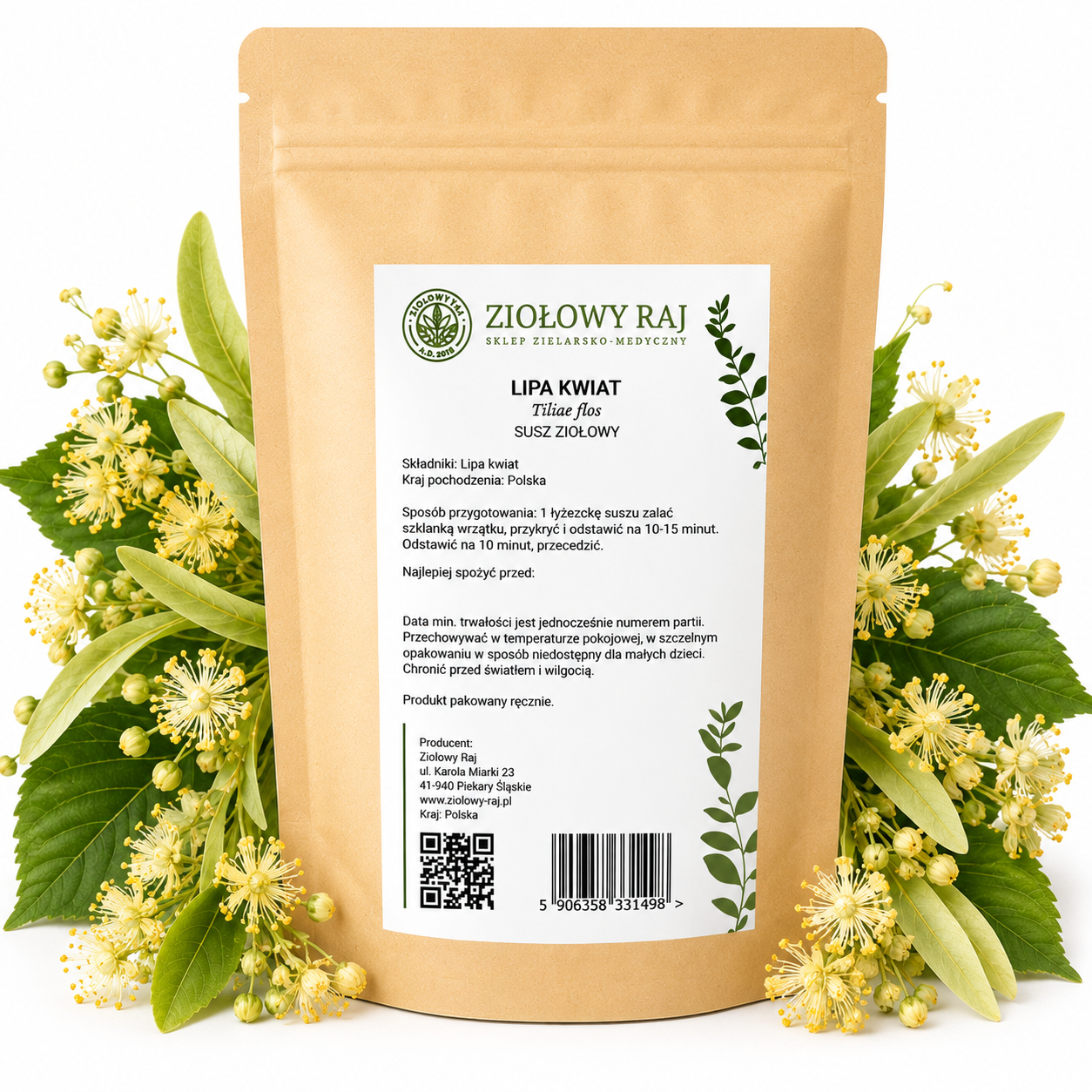 Lipa kwiatostan 50g Ziołowy Raj
