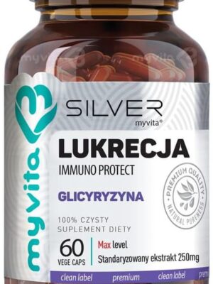 Lukrecja immuno protect (glicyryzyna) silver pure 100% 60kap. MyVita