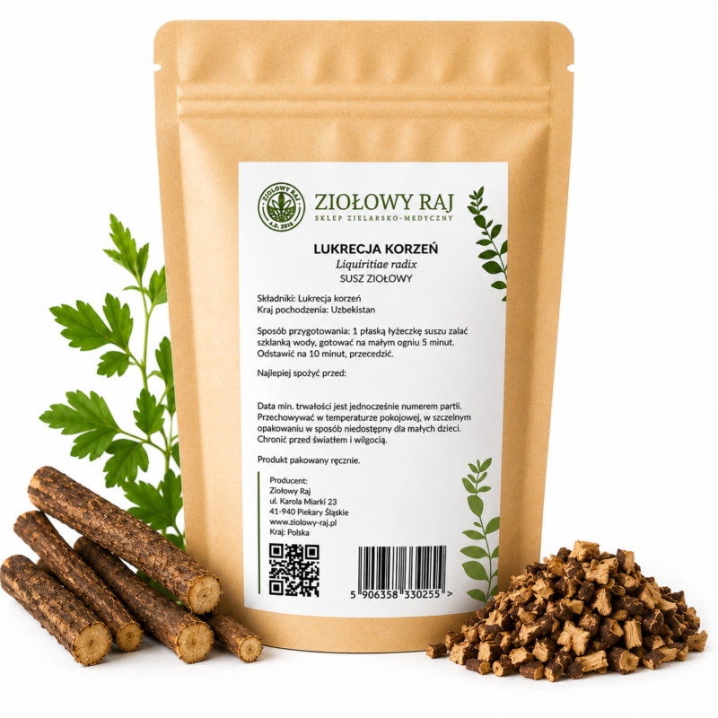 Lukrecja korzeń prosta Lukrecja korzeń 50g Ziołowy Raj