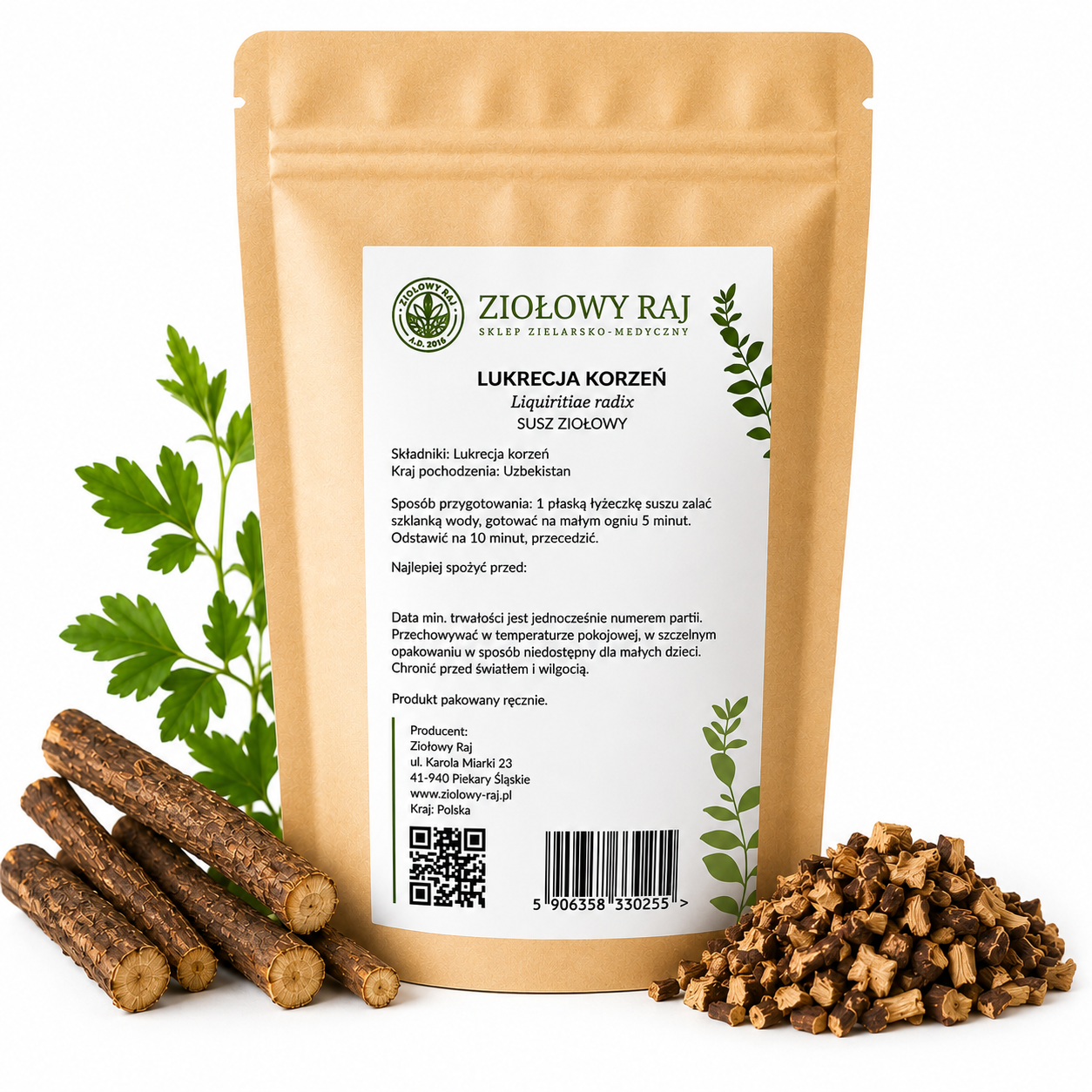 Lukrecja korzeń 50g Ziołowy Raj