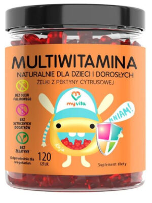 Żelki naturalne multiwitamina (dzieci&dorośli) 120szt. MyVita