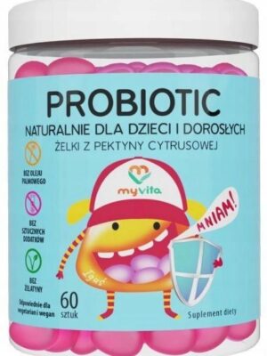 Żelki naturalne probiotic (dzieci&dorośli) 60szt. MyVita