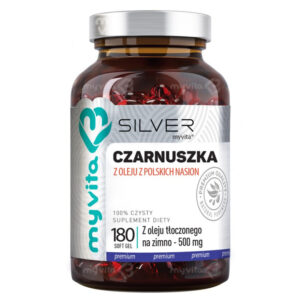 MYVITA-SILVER-Olej-z-Czarnuszki-500mg-180-kapsulek_2002_780.jpg Olej z czarnuszki 500 mg silver pure 100% 180kap. MyVita