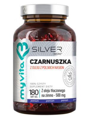 Olej z czarnuszki 500 mg silver pure 100% 180kap. MyVita