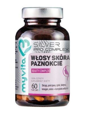 Włosy, skóra, paznokcie beauty silver pro complex 60 kap. MyVita