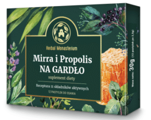 Mirra-i-Propolis-Na-Gardlo-12-pastylek-Zdrowie-Twojego-gardla-HERBAL-MONASTERIUM.png Mirra i propolis na gardło 12 pastyl. Herbal Monasterium