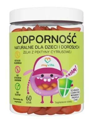Żelki naturalne odporność (dzieci&dorośli) 60szt. MyVita