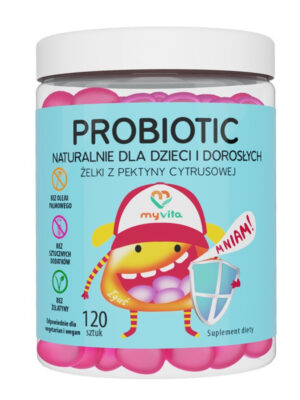Żelki naturalne probiotic (dzieci&dorośli) 120szt. MyVita